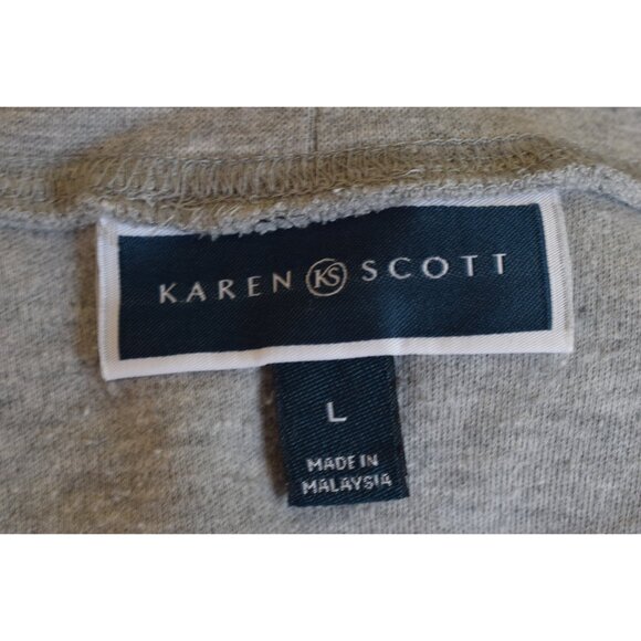 Christmas Cat Mock Neck shirt size L - Picture 8 of 10